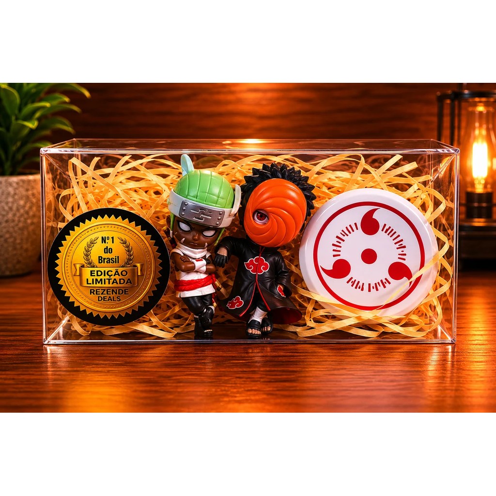 Kit Action Figure Killer Bee E Tobi Naruto Shippuden 2 Peças