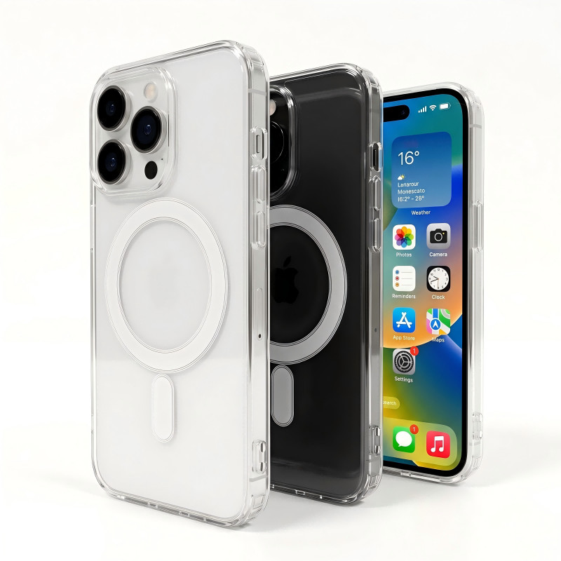 Capa iPhone 11-17 MagSafe Magnética | Carregamento sem Fio sem Tirar a Capa | Encaixe Forte e Estável | Design Premium