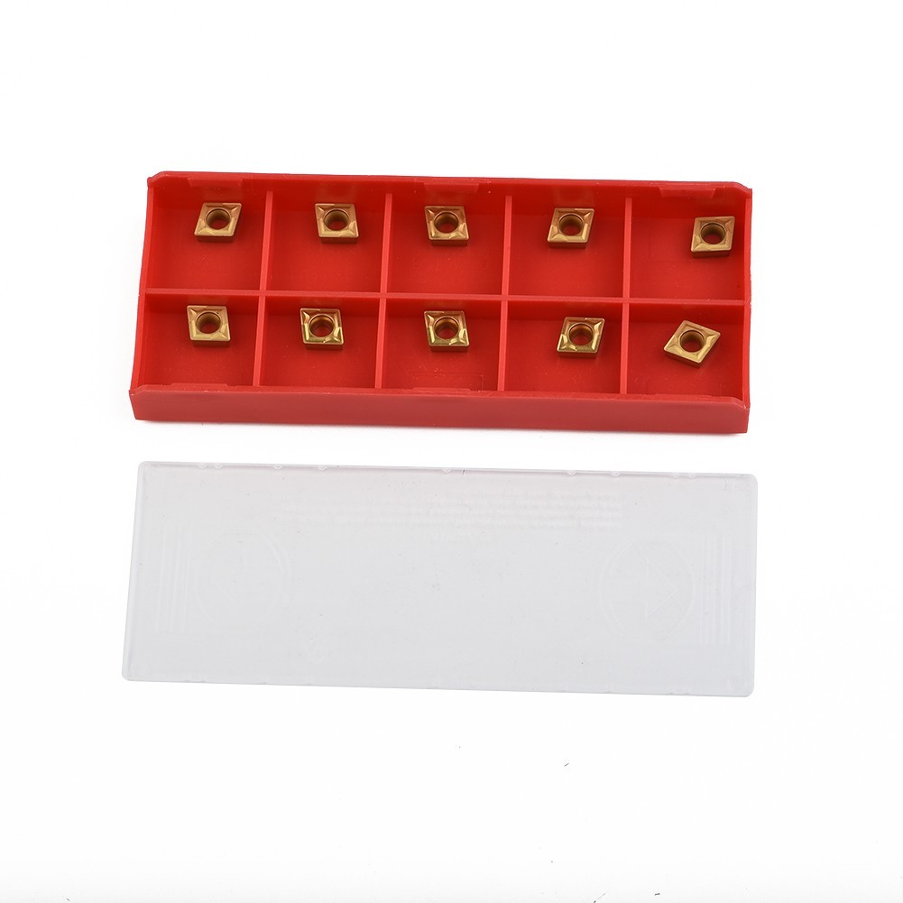 [HOT] 10pcs CCMT060204-HM YBC251 Torno CNC Inserções De Metal Duro Inserção Para Ferramenta De Torneamento-SULO