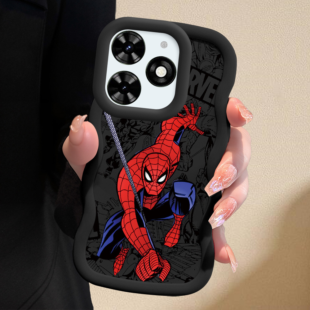 Capinha Fofo Para Infinix Smart 8 Pro HD Plus Hot 40i Capa De Silicone Macia Estilo Simples Macaron Case 0067