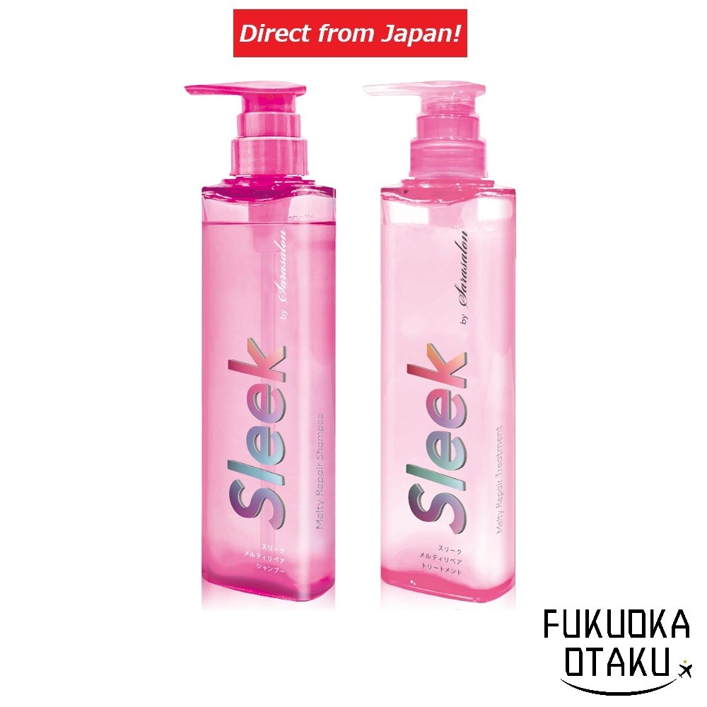 AQUA・NOA Sleek by Sarasalon Melty Repair Shampoo / Tratamento Japão【Direto do Japão】