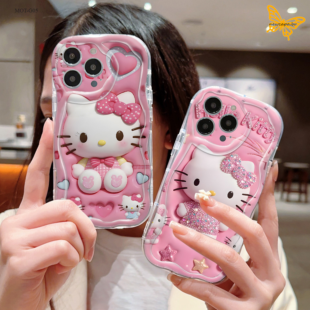 Capinha Para Motorola Moto G17 G05 G15 G04 G04S G10 G20 G30 G14 De Macia Cream W