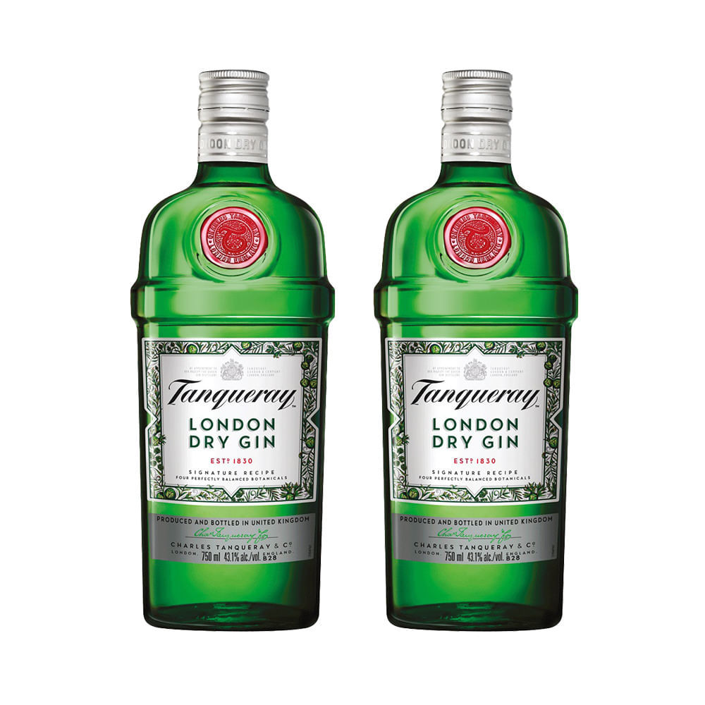 Combo Gin Tanqueray London Dry 750ML 2 Unidades