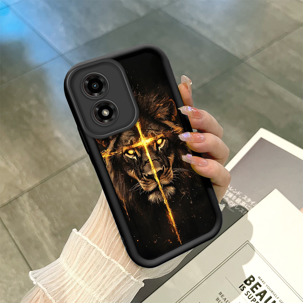 Capa Para Motorola Moto G04 G04S E14 Capinha De Celular Macia Preta Silicone Jes