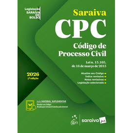 Código de Processo Civil - Legislação Saraiva de Bolso - 7ª Edição 2026