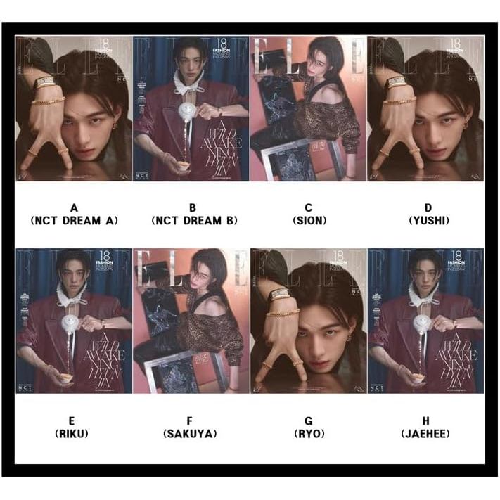 Brand-New ELLE Korea April 2026 Magazine Stray Kids HYUNJIN Cover NCT WISH Book in Book A–H Versions SHINee TAEMIN Seo In Guk Choi Gaon Kim Jaewon K-POP Fashion Magazine Korea Edition