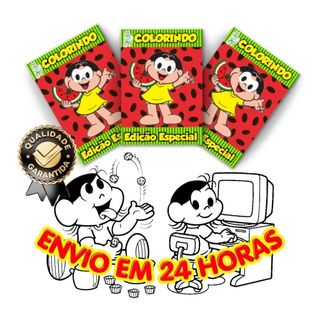 Lembrancinha Magali Revistinha de Colorir Personalizada Nome Idade Festa Infantil Criativa