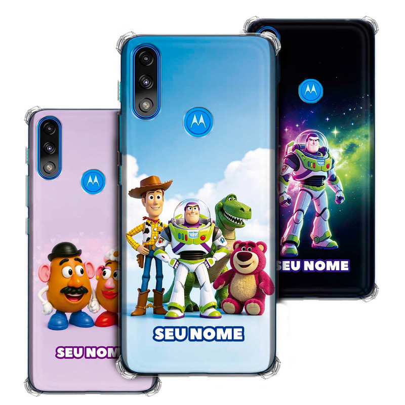 Capa Capinha - Motorola Moto E7 Power - Toy Story Filme Woody Buzz e Turma Personalizada