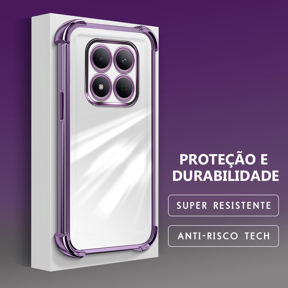 Capinha Para Xiaomi Redmi Note 15 Pro 5G Capa Transparente De Celular Silicone Anti Impacto De Telefone Case FS0000