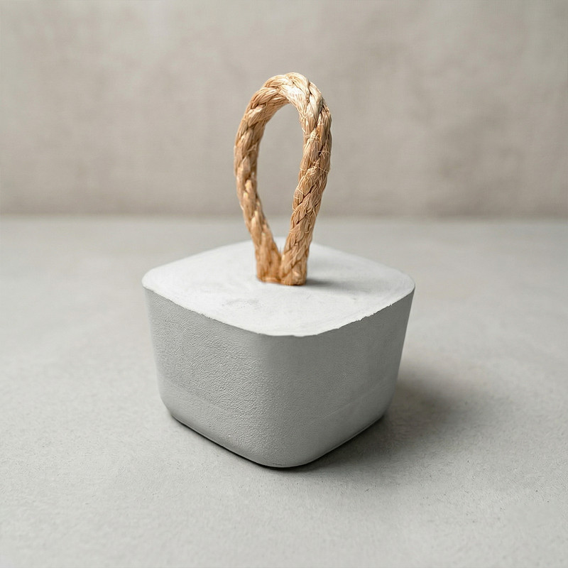 Segura Porta Peso Porta Decorativo Concreto Sisal Casa Moderna Funcional Premium Garanta Já