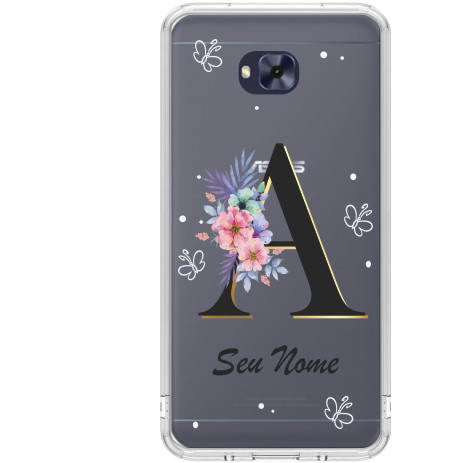Capa Capinha Para Asus Zenfone 4 Selfie (ZD553KL) Personalizada - Inicial com nome