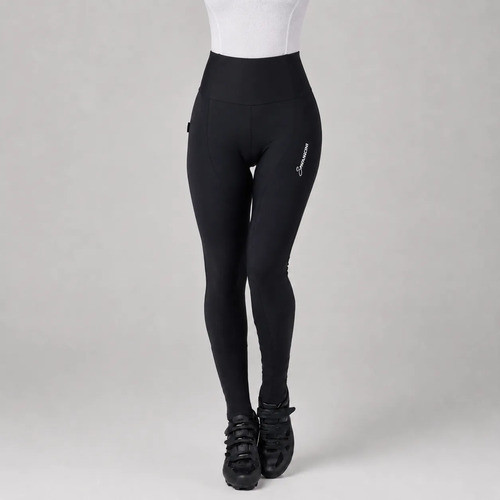 Calça Ciclismo Feminina Savancini Tour Forro Gel Ultraflex 8h UV50+ Antibacteriana Refletivo Bike Speed MTB Pedal