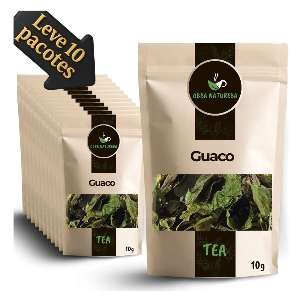 Erva Natural de Guaco Folhas para Chá - Leve 10 Pacotes Origem Natural Ideal Para Infusão