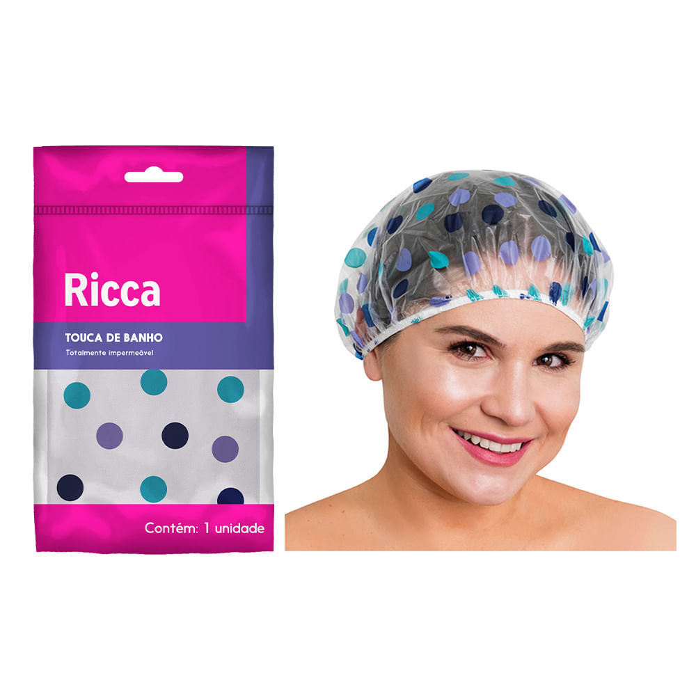 Touca Estampada Para Banho Ricca — imagem 2 de 2