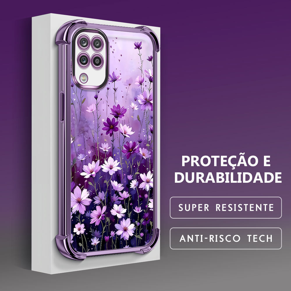 Capinha de Celular Anti Queda Para Samsung Galaxy A12 Capa Macia Case FS1043