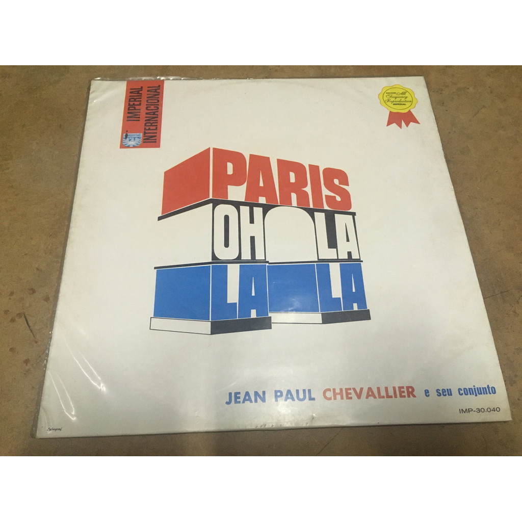 Lp Paris Oh La La La Jean Paul Chevallier E Seu Conjunto