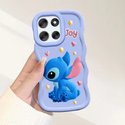 Capinha Fofo Para Motorola Moto G56 5G Capa De Silicone Macia Estilo Simples Macaron Case 0412