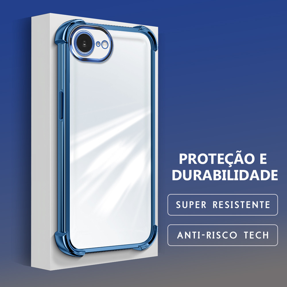 Capinha Capa Anti Impacto Transparente Luxo Para iPhone 17E 16E Case De Celular SJ 0000