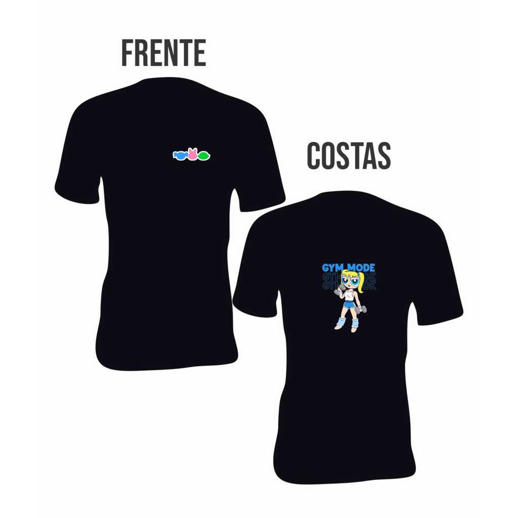 Camiseta camisa estampa meninas superpoderosas lindinha academia gym basica unissex manga curta