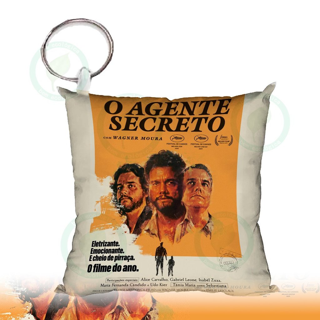 Almochaveiro Personalizado O AGENTE SECRETO FILME BRASILEIRO OSCAR WAGNER MOURA Almofadado
