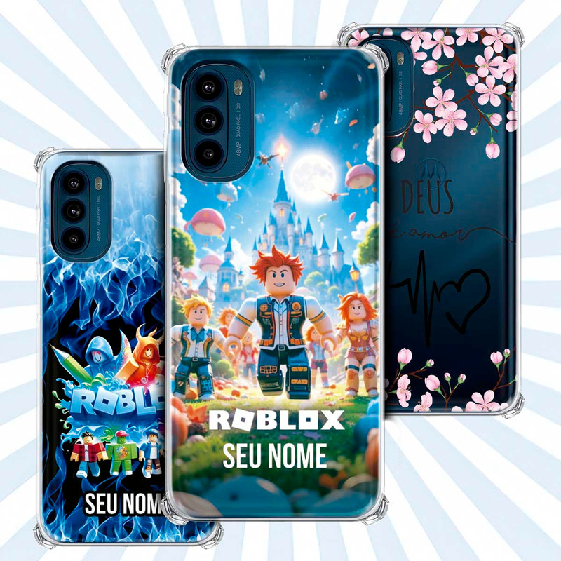 Capa Capinha - Motorola Moto G41 - Jogo Roblox Gamer Avatar Skin Personalizada Nome