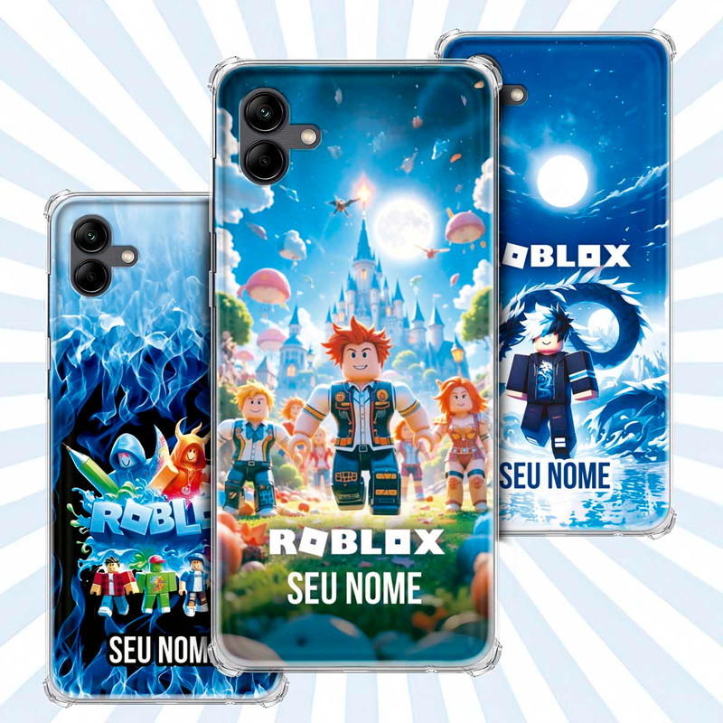 Capa Capinha - Samsung Galaxy A04 - Jogo Roblox Gamer Avatar Skin Personalizada Nome