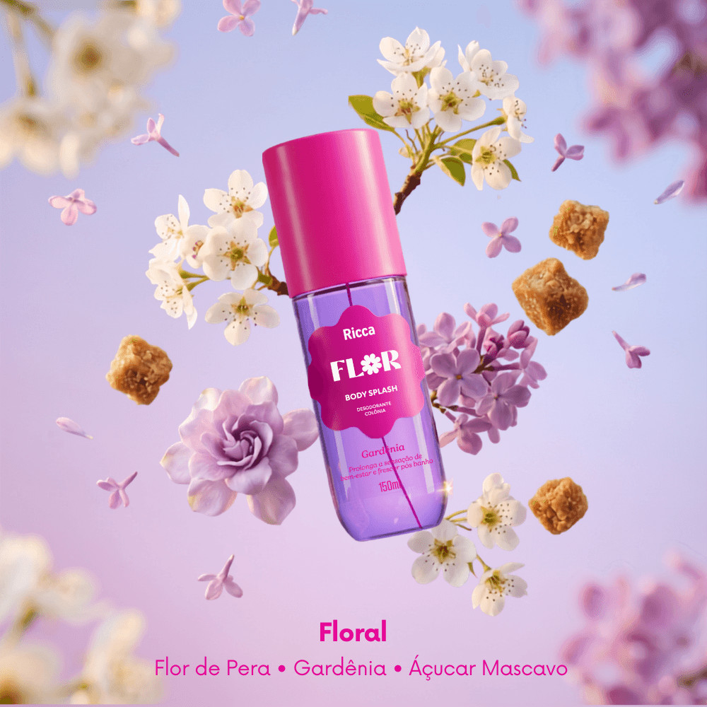 Body Splash Deo Colônia Ricca Flor Gardênia 150Ml · foto 2