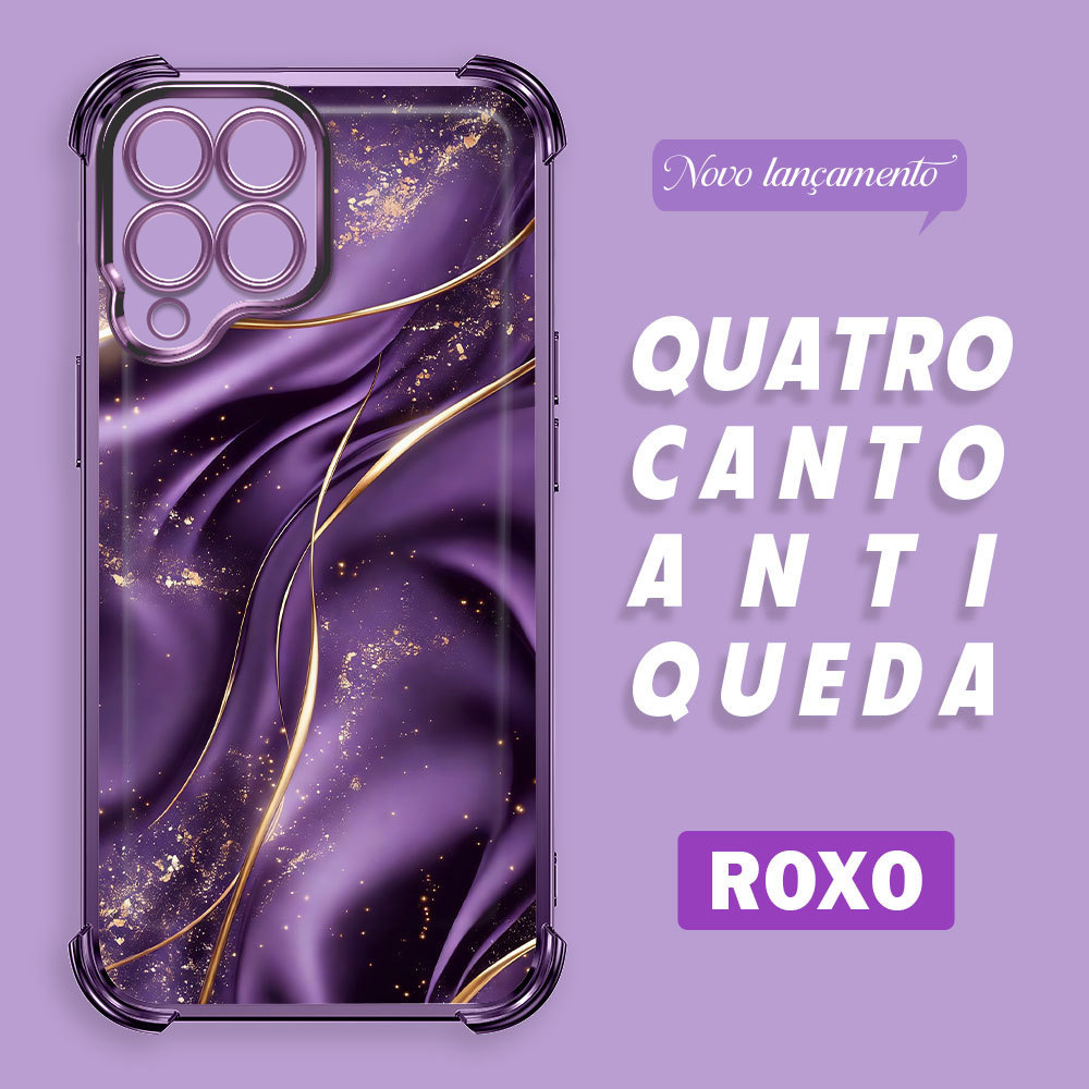 Capa Macia Luxo Para Samsung Galaxy M53 5G Telefone Capinha Capas Anti Impacto Choque Case Transparente 0972 FS