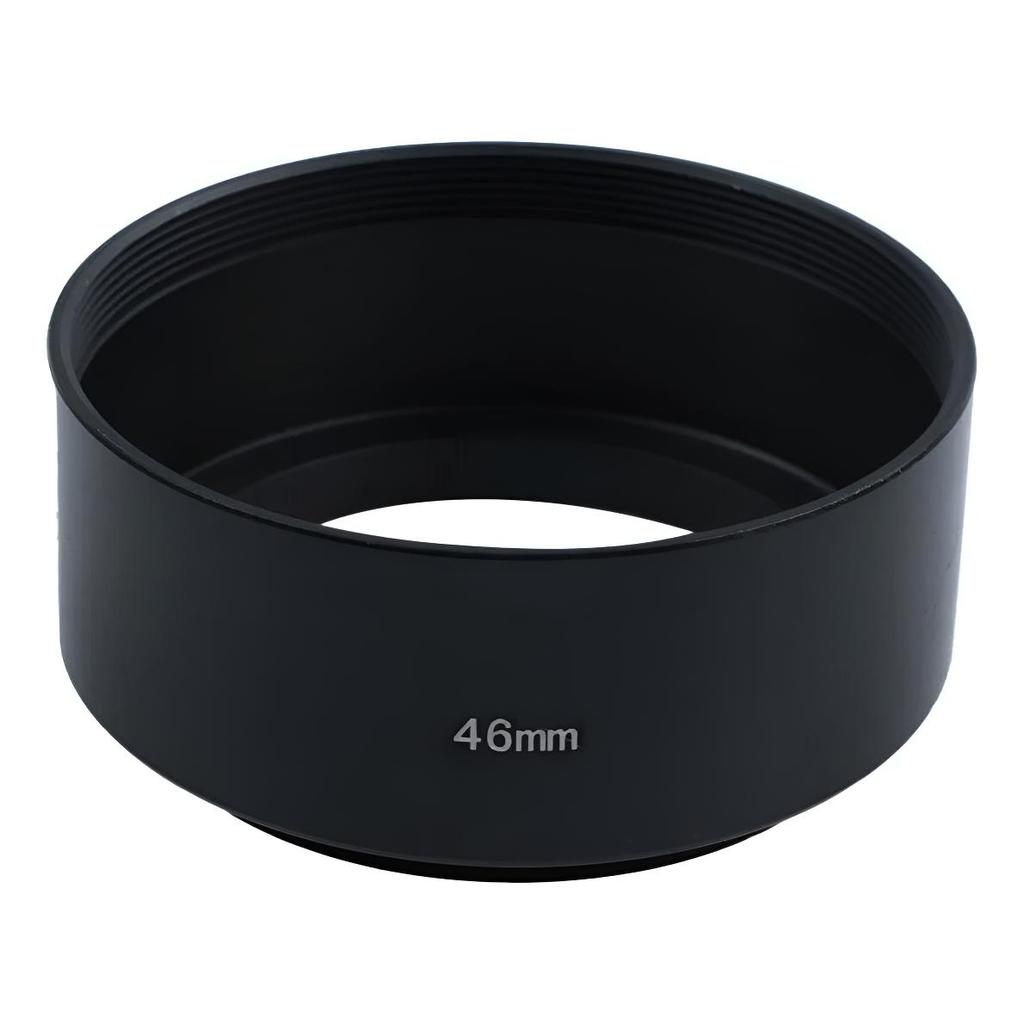 Parasol 46mm Em Aluminio Para Lentes Olympus Leica Panason