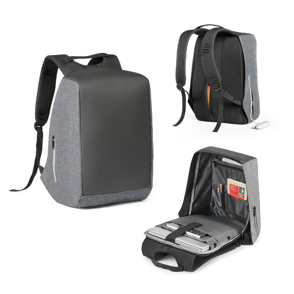 Kit 2 Mochila para notebook 15.6'' com sistema antirroubo em 900D de alta densidade e tarpaulin 25 L Cinza Personalizado