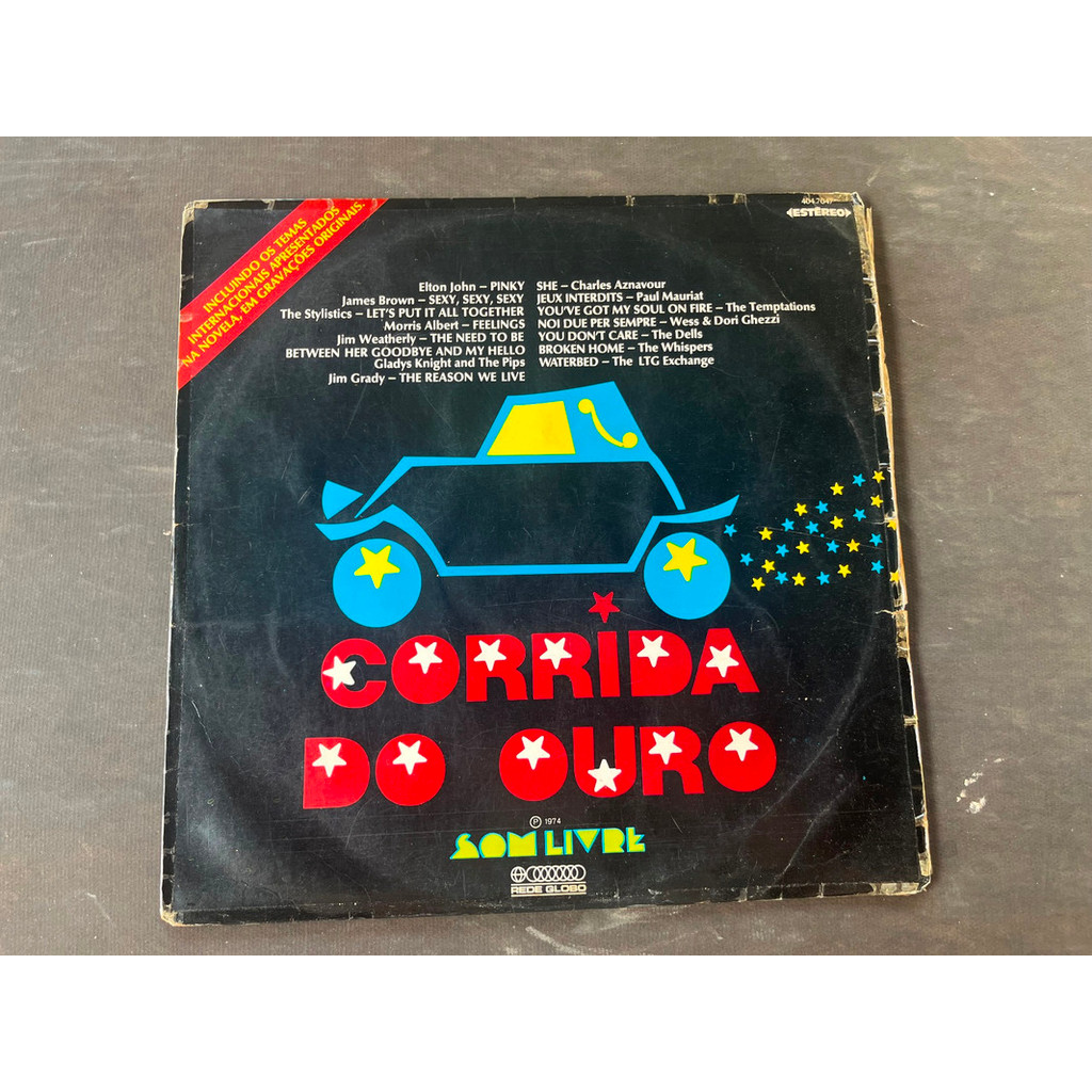 LP CORRIDA DO OURO INTERNACIONAL TRILHA SONORA NOVELA 1974