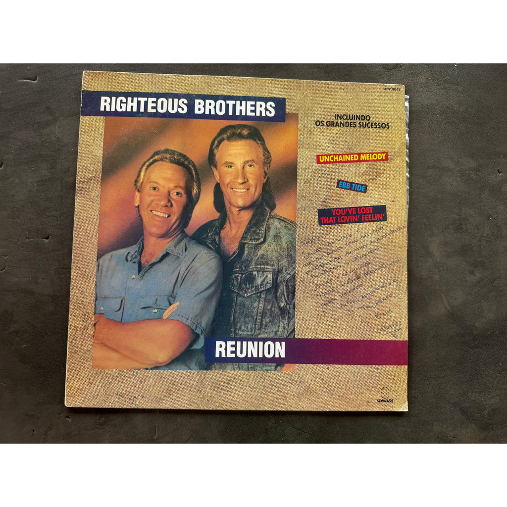 LP RIGHTEOUS BROTHERS REUNION 1991