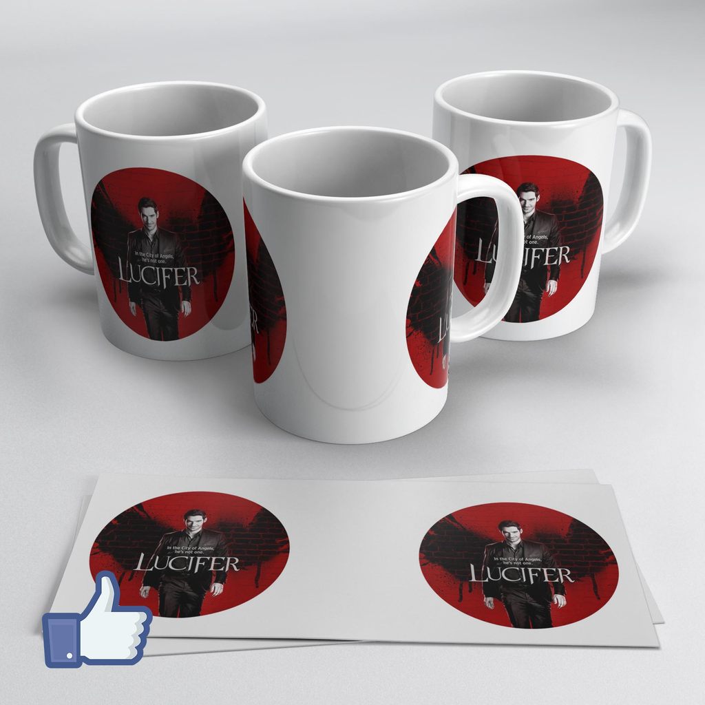 Caneca Porcelana Lucifer - City of Angels Design Premium 325ml