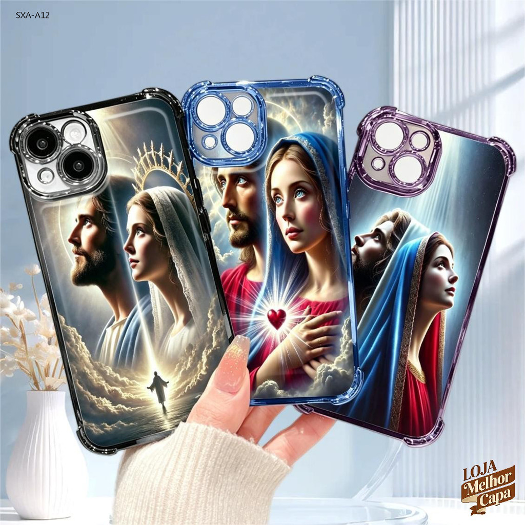 Capinha Capa Anti Impacto Luxo Para Samsung Galaxy A17 A16 A15 A14 A13 A12 4G 5G Capas Transparente Phone Case 1074FS