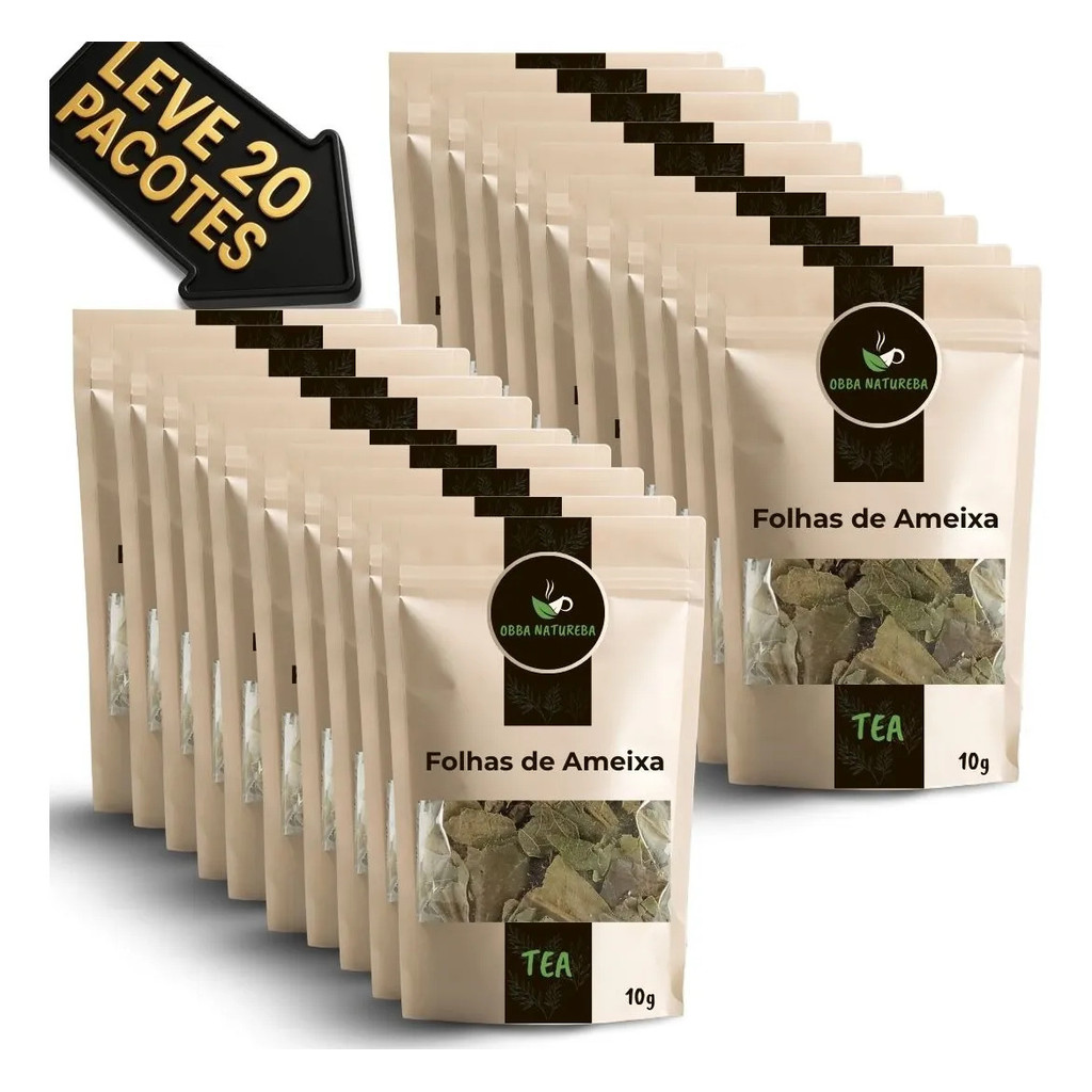 Ameixa Folhas para Infusão Ideal para Chá Ritual Diário-Com 20 Pacotes-Com 20 Pacotes