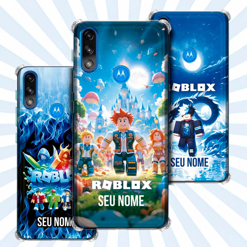 Capa Capinha - Motorola Moto E7 Power - Jogo Roblox Gamer Avatar Skin Personalizada Nome