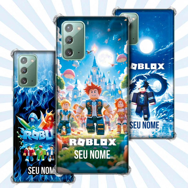 Capa Capinha - Samsung Galaxy Note 20 - Jogo Roblox Gamer Avatar Skin Personalizada Nome