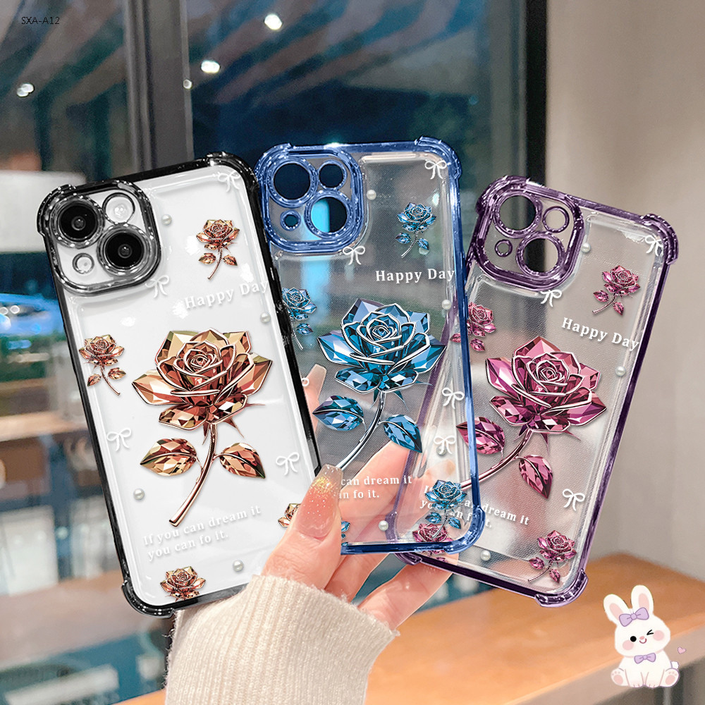 Capinha Anti-Impacto Para Samsung Galaxy A17 A16 A15 A14 A13 A12 4G 5G Capa de Celular Transparente Case 0342FS