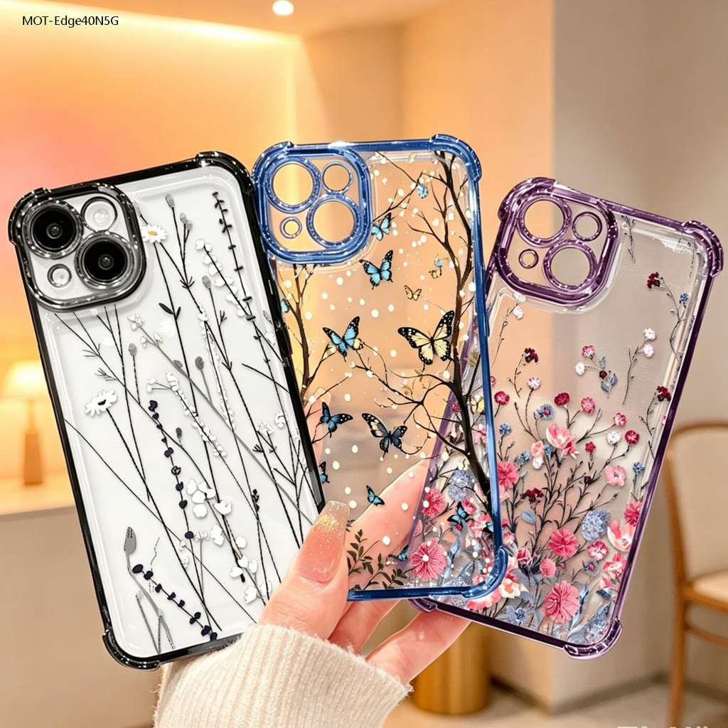 Capinha Capa Anti Impacto Transparente Luxo Para Motorola Moto Edge 60 40 50 Fusion Neo 5G 0479FS