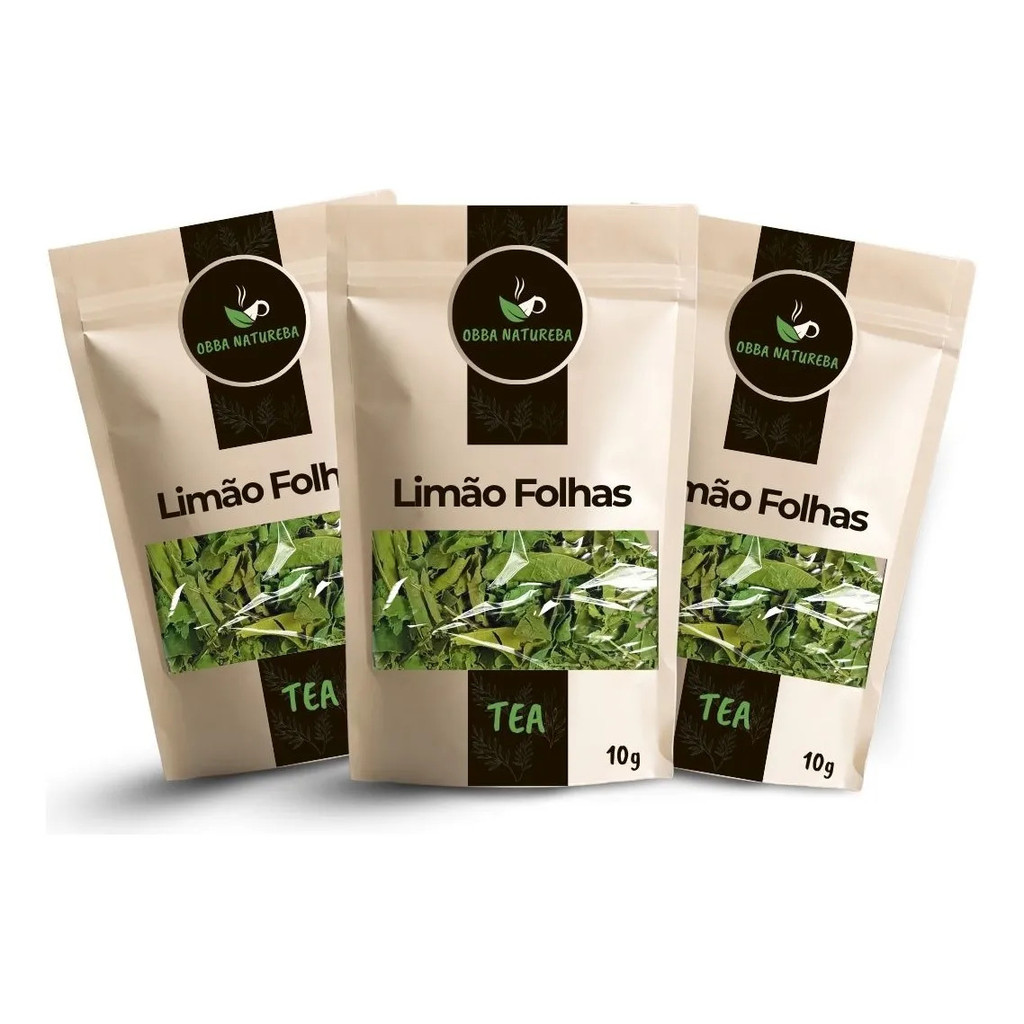 Leve 3 Pacotes Chá Folhas de Limão Desidratado Ideal Para Consumo como Chá