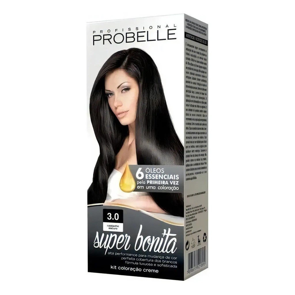 Coloração Probelle Super Bonita 3.0 Castanho Escuro Kit Completo