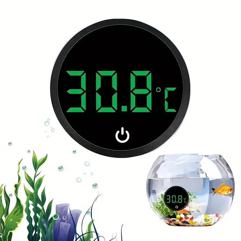 1pc Mini Termômetro Digital Redondo com LCD Vendido(s) - Variação: