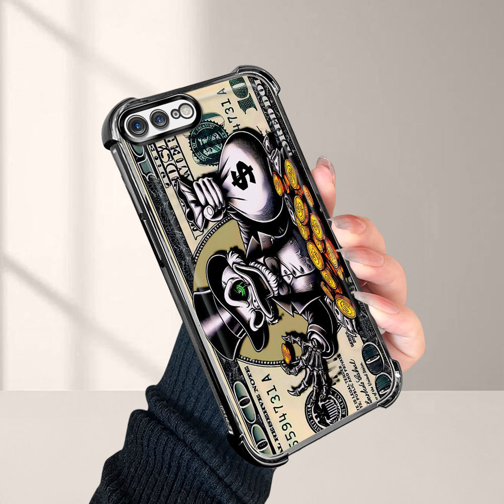 Capinha Anti-Queda Transparente Para iPhone 7 8 Plus Capa De Celular Macia Tio Patinhas FS0943