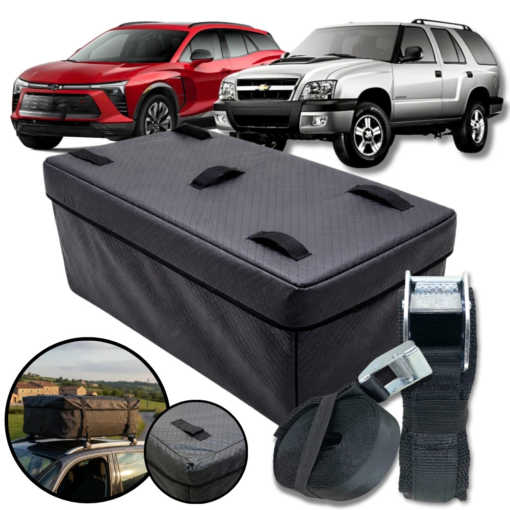 Bolsa Teto Maleiro Impermeável 180L+ Cinta Premium GM Blazer