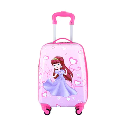 Mala Escolar e de Bordo Infantil 47x29x20cm - Em ABS, Leve e com Rodas 360°