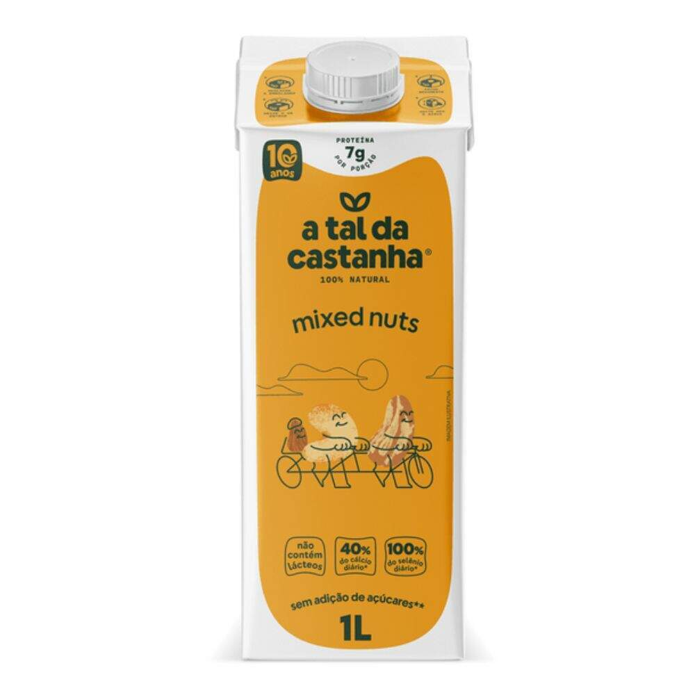 Bebida de Castanha de Caju Mixed Nuts A Tal da Castanha 1L