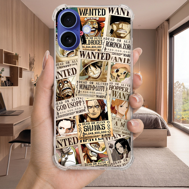 Capa Capinha Personalizada ONE PIECE anime nome 1 (3363) para Samsung/ Iphone/ Motorola/ Xiaomi/ Realme/ Anti Impacto
