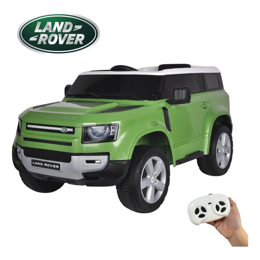 Imagem MINI CARRO ELÉTRICO LAND ROVER DEFENDER 12V VERDE - BW271VD Importway BW271VD