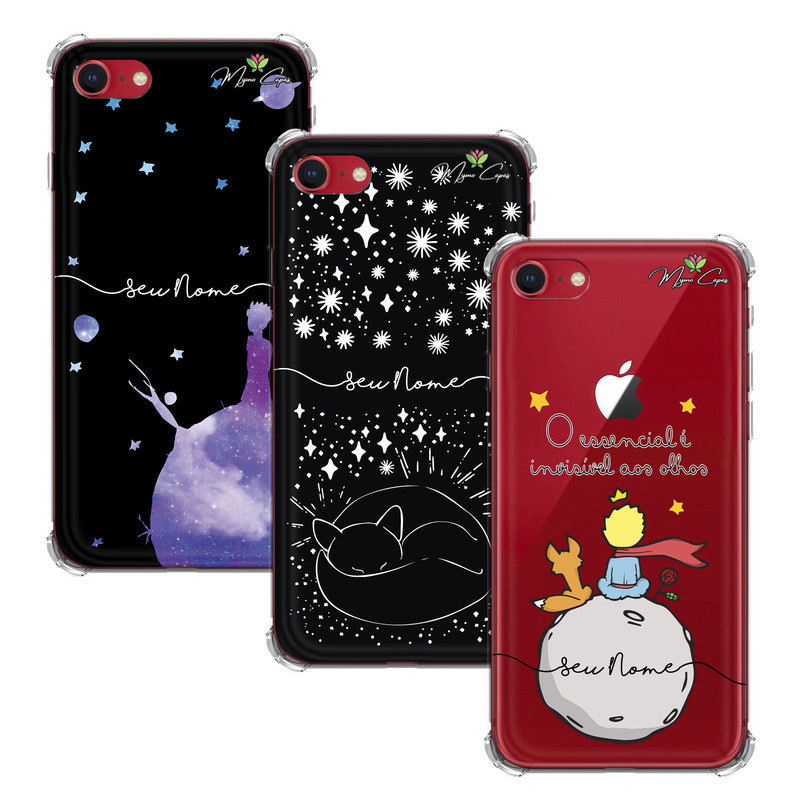 Capa Capinha - iPhone 8 - Pequeno Principe Personalizada com Nome