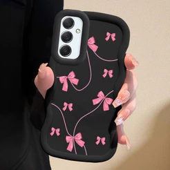 Capinha Laço Para Samsung Galaxy M54 5G Capa De Silicone Macia Estilo Simples Macaron Case 0133